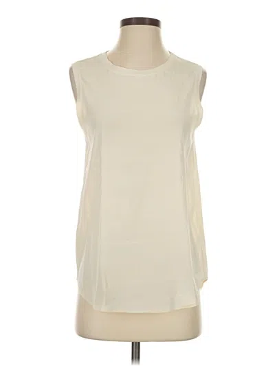 Pre-owned Adriano Goldschmied Sleeveless Blouse In Ivory