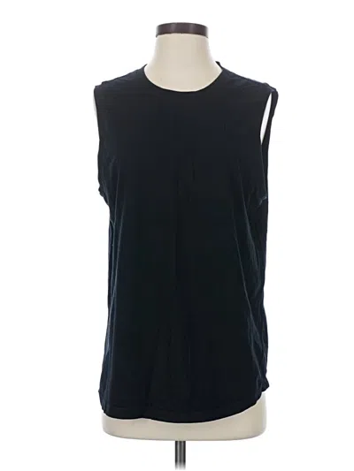 Pre-owned Adriano Goldschmied Sleeveless T-shirt In Black