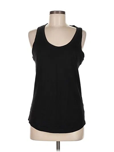 Pre-owned Adriano Goldschmied Tank Top Black Halter Neckline Tops