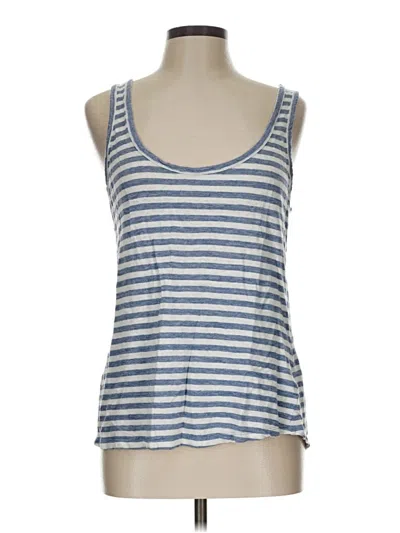 Pre-owned Adriano Goldschmied Tank Top Blue Square Neckline Tops