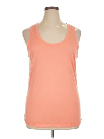 Pre-owned Adriano Goldschmied Tank Top Orange Halter Neckline Tops