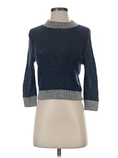Pre-owned Adriano Goldschmied Turtleneck Sweater In Blue