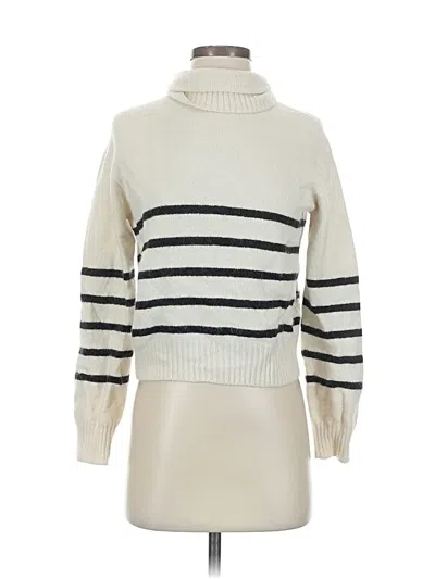 Pre-owned Adriano Goldschmied Turtleneck Sweater In White