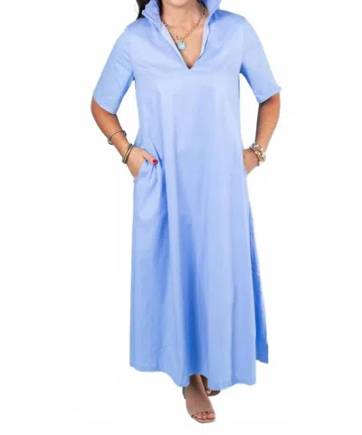 Adrienne Audrey Midi Dress In Sky Blue