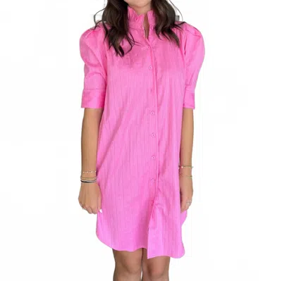 Adrienne Callie Midi Dress In Pink