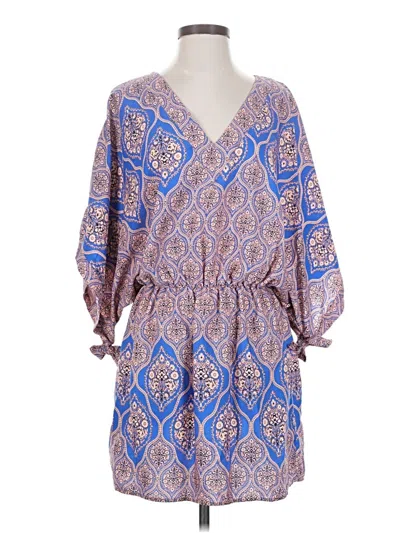 Pre-owned Adrienne Casual Dress In Blue