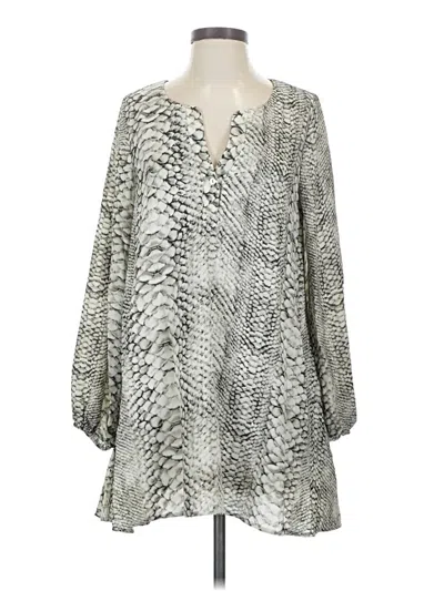 Pre-owned Adrienne Casual Dress In Gray