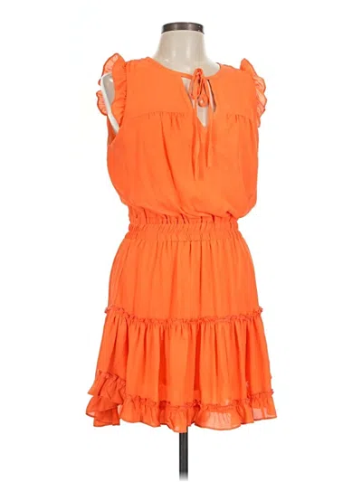 Pre-owned Adrienne Casual Dress In Orange