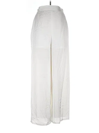 Pre-owned Adrienne Casual Pants In Ivory
