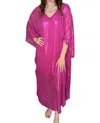 Adrienne Celine Dress In Magenta Shimmer In Multi