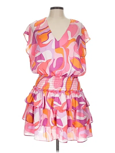 Pre-owned Adrienne Cocktail Dress In Pink