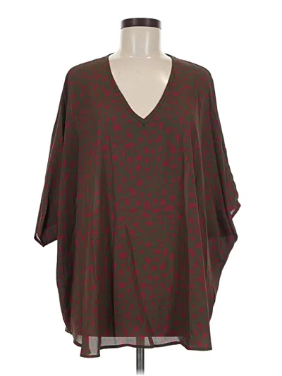 Pre-owned Adrienne Kimono In Brown
