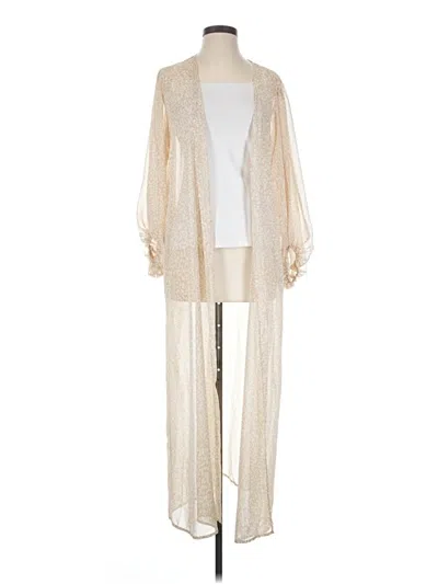 Pre-owned Adrienne Kimono In Ivory