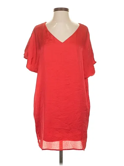 Pre-owned Adrienne Kimono In Red
