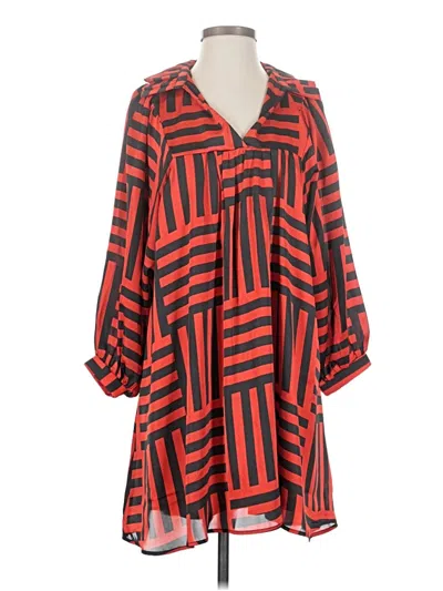 Pre-owned Adrienne Kimono In Red