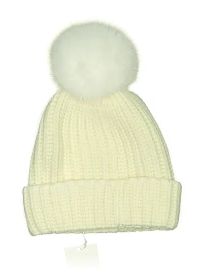 Adrienne Landau Beanie Hat In Ivory