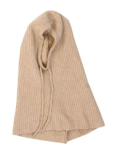 Pre-owned Adrienne Landau Cashmere Scarf In Neutral