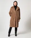 Adrienne Landau Delaney Teddy Coat In Brown