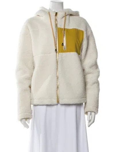 Pre-owned Adrienne Landau Faux Fur Jacket In Neutral