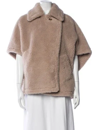 Pre-owned Adrienne Landau Faux Fur Jacket In Neutrals