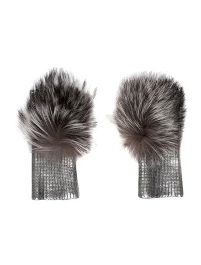Pre-owned Adrienne Landau Fingerless Gloves