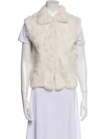 Pre-owned Adrienne Landau Fur Fur Jacket W/ Tags In Neutral