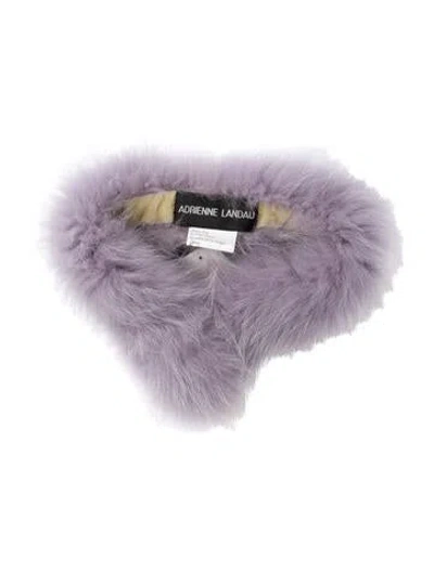 Pre-owned Adrienne Landau Fur Stole W/ Tags In Purple