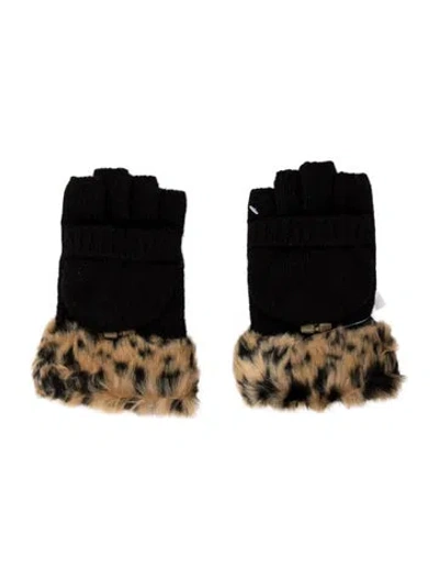 Pre-owned Adrienne Landau Gloves W/tags In Black