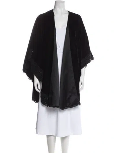 Pre-owned Adrienne Landau Jacket In Black