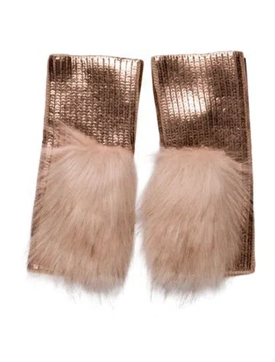 Pre-owned Adrienne Landau Knit Fingerless Winter Gloves W/tags