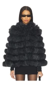 Adrienne Landau Landau Cape In Black