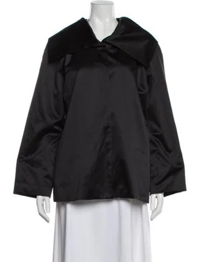 Pre-owned Adrienne Landau Linen Jacket In Gray