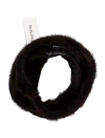Pre-owned Adrienne Landau Mink Stole In Brown