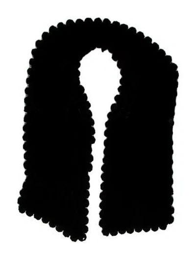 Pre-owned Adrienne Landau Scarf In Black