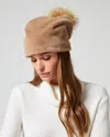 Adrienne Landau Teddy Mink Faux Fur Beanie In Brown