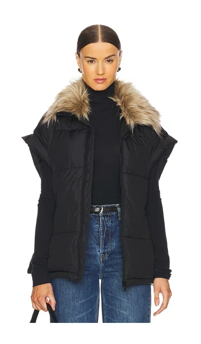 Adrienne Landau The Apres Vest In Jet Black