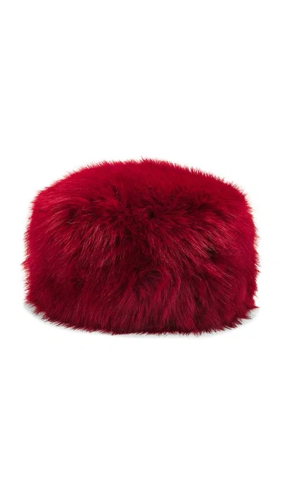 Adrienne Landau The Pill Box Hat In Goji Berry