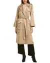 Adrienne Landau Trench Coat In Multi