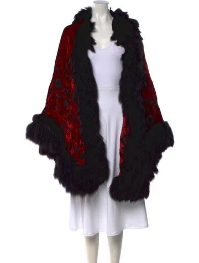 Pre-owned Adrienne Landau Vintage 2000's Sweater In Black/red