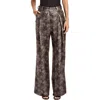 Adrienne Landau Womens Snake Print Polyester High-waisted Pants