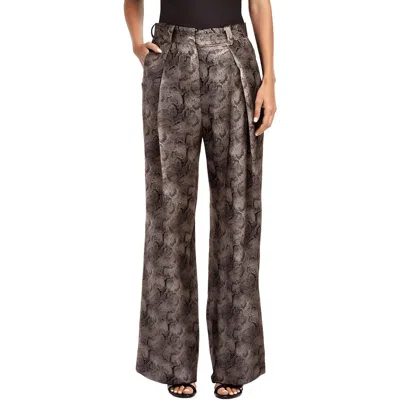 Adrienne Landau Womens Snake Print Polyester High-waisted Pants In Multi