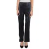 Adrienne Landau Womens Solid High Rise Bootcut Pants
