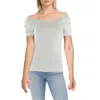Adrienne Landau Womens Textured Off The Shoulder Blouse In Multi
