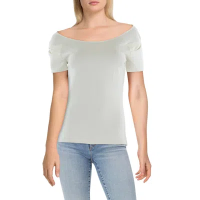 Adrienne Landau Womens Textured Off The Shoulder Blouse In Multi