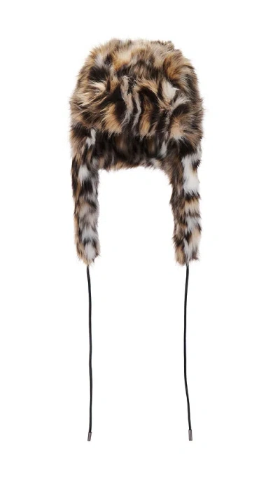 Adrienne Landau X Revolve Printed Lauren Trapper In Large Cheetah
