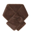 Adrienne Landau X Revolve The Downtown Scarf In Chocolate
