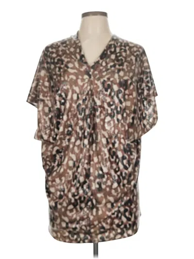 Pre-owned Adrienne Poncho In Brown