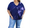 Adrienne Think It Through Pocket Top In Navy