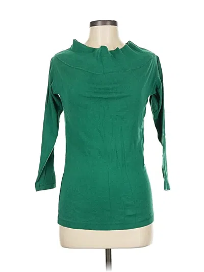 Pre-owned Adrienne Vittadini 3/4 Sleeve T-shirt In Green