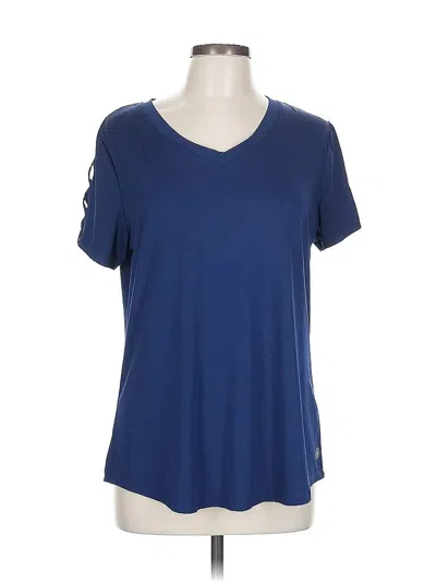 Pre-owned Adrienne Vittadini Active T-shirt In Blue